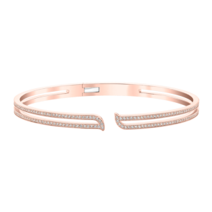 Alif Rose Gold Diamond Bangle