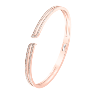Alif Rose Gold Diamond Bangle