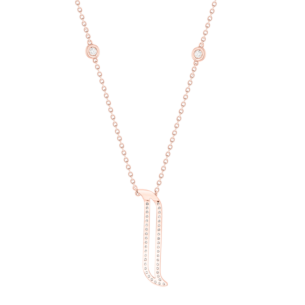 Alif Rose Gold Diamond Necklace
