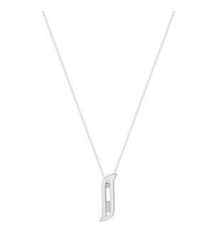 Alif Brilliance 18k White Gold and Diamond Necklace