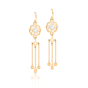Al Qasr Earrings in 18k Gold