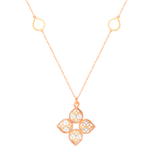 AL Qasr Zahra Necklace in 18K Rose Gold