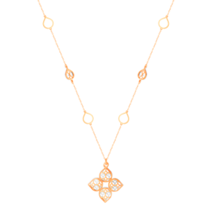 AL Qasr Zahra Necklace in 18K Rose Gold