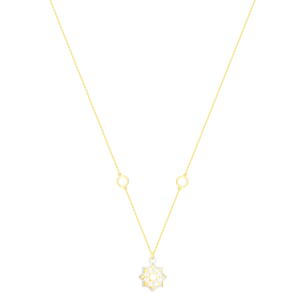 Al Qasr Star Necklace In 18K Yellow Gold