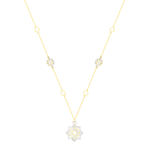 Al Qasr Star Necklace In 18K Yellow Gold
