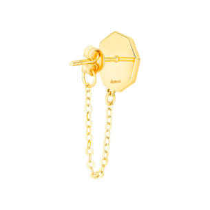 Amelia Marrakesh 18k Yellow Gold Earrings with Blue Mother of Pearl