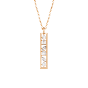 Aerial 18k Yellow Gold Diamond Pendant Chain