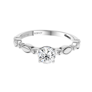 Damas Engagement Round Cut Diamond 0.50 Carat