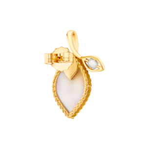 Farfasha Foglia 18K Yellow Gold with White Mother of Pearl and Lemon Quarts Stone
