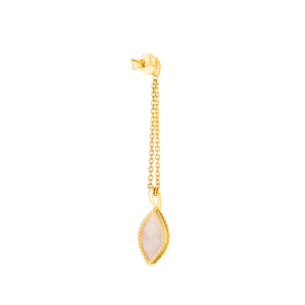 Farfasha Foglia 18K Yellow Gold with White Mother of Pearl and Lemon Quarts Stone