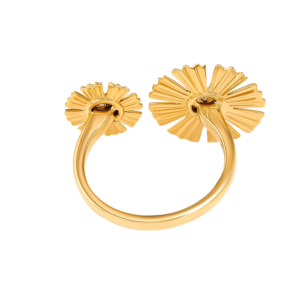 Farfasha Sunkiss Yellow Gold Ring with Pearl and Diamond