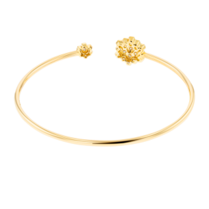 Pyramid Open Bangle 18K yellow Gold 